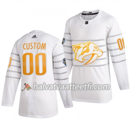 Miesten NHL Nashville Predators Pelipaita Custom Valkoinen 2020 NHL All-Star Adidas Authentic